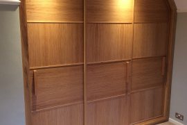 Fitted Oak Sliding Wardrobes